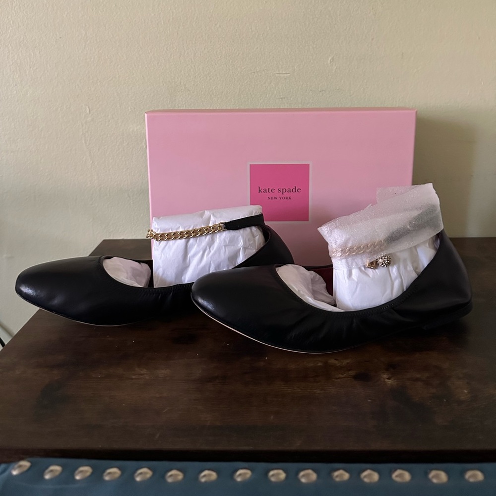 Kate Spade - Crush Flats - Size 10.5 - Black